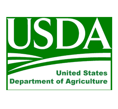 Logo of the United States Department of Agriculture (USDA).